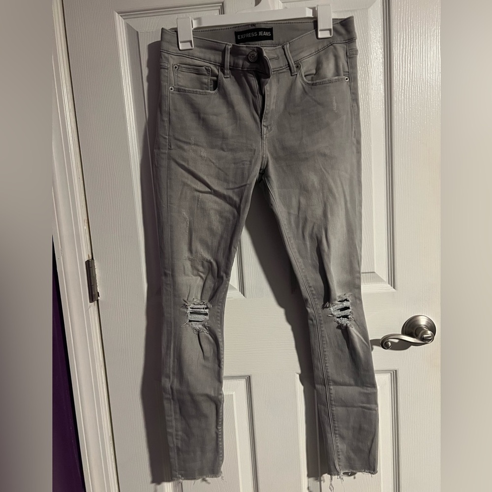 Express light grey ankle leggings size 6